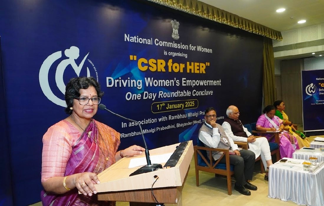 The National Commission for Women is organizing CSR for Her a one day roundtable conclave in Thane focused on leveraging Corporate Social Responsibility for driving womens empowerment